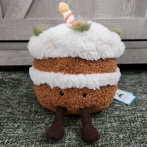 NWT Jellycat Amuseables Carrot Cake Plush Toy